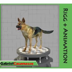 3D模型-German Shepherd